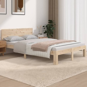 vidaXL, vidaXL Massivholzbett 120x190 cm 4FT Small Double