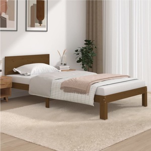 vidaXL, vidaXL Massivholzbett Honigbraun Kiefer 100x200 cm