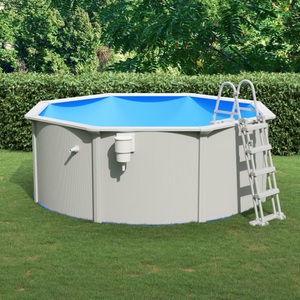 vidaXL, vidaXL Pool mit Sicherheitsleiter 360x120 cm, 
