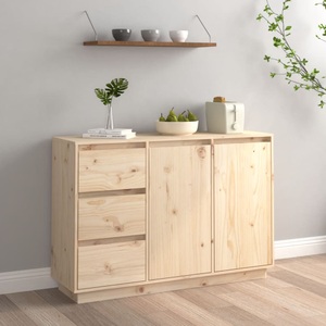 vidaXL, vidaXL Sideboard 111x34x75 cm Massivholz Kiefer
