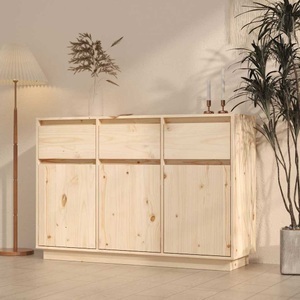 vidaXL, vidaXL Sideboard 110x34x75 cm Massivholz Kiefer