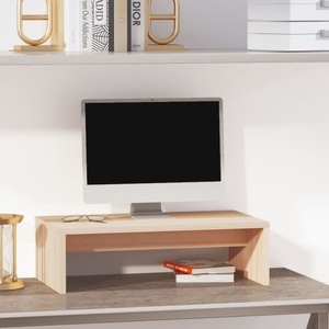 vidaXL, vidaXL Monitorständer 50x27x15 cm Massivholz Kiefer, vidaXL Monitorständer 50x27x15 cm Massivholz Kiefer