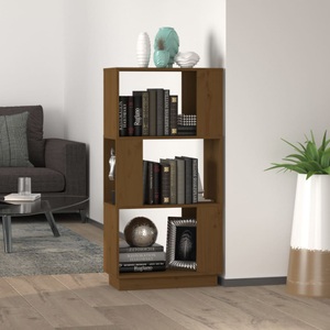 vidaXL, vidaXL Bücherregal/Raumteiler Honigbraun 51x25x101cm Massivholz Kiefer, vidaXL Bücherregal/Raumteiler Honigbraun 51x25x101cm Massivholz Kiefer