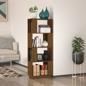 vidaXL, vidaXL Bücherregal/Raumteiler Honigbraun 51x25x132cm Massivholz Kiefer