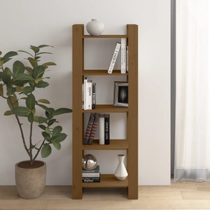 vidaXL, vidaXL Bücherregal/Raumteiler Honigbraun 60x35x160cm Massivholz Kiefer