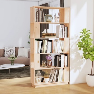 vidaXL, vidaXL Bücherregal/Raumteiler 80x25x163,5 cm Massivholz Kiefer, vidaXL Bücherregal/Raumteiler 80x25x163,5 cm Massivholz Kiefer