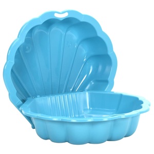 vidaXL, vidaXL Sandkästen 2 Stk. Blau 77x87x21 cm Kunststoff