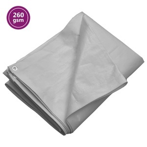 vidaXL, vidaXL Abdeckplane 260 g/m² 4x8 m Grau HDPE, vidaXL Abdeckplane 260 g/m² 4x8 m Grau HDPE