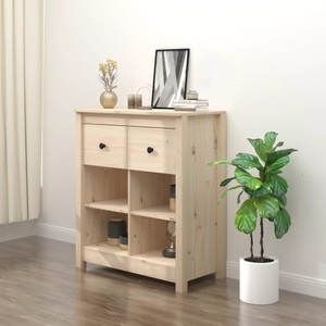 vidaXL, vidaXL Sideboard 70x35x80 cm Massivholz Kiefer, vidaXL Sideboard 70x35x80 cm Massivholz Kiefer