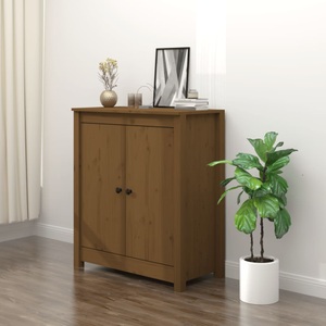 vidaXL, vidaXL Sideboard Honigbraun 70x35x80 cm Massivholz Kiefer, vidaXL Sideboard Honigbraun 70x35x80 cm Massivholz Kiefer