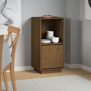vidaXL, vidaXL Sideboard Honigbraun 38x35x80 cm Massivholz Kiefer