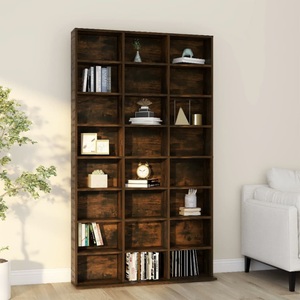 vidaXL, vidaXL CD-Regal Räuchereiche 102x23x177,5 cm Holzwerkstoff, vidaXL CD-Regal Räuchereiche 102x23x177,5 cm Holzwerkstoff