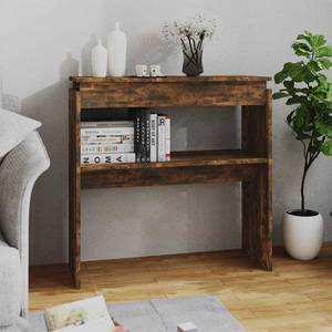 vidaXL, vidaXL Konsolentisch Räuchereiche 80x30x80 cm Holzwerkstoff, vidaXL Konsolentisch Räuchereiche 80x30x80 cm Holzwerkstoff