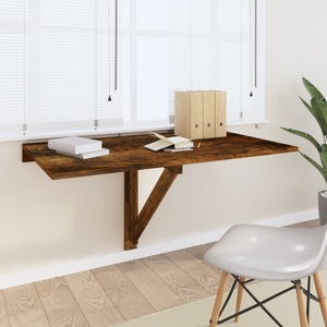 vidaXL, vidaXL Wand-Klapptisch Räuchereiche 100x60x56 cm Holzwerkstoff, vidaXL Wand-Klapptisch Räuchereiche 100x60x56 cm Holzwerkstoff