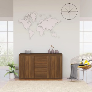 vidaXL, vidaXL Sideboard Braun Eichen-Optik 120x36x69 cm Holzwerkstoff