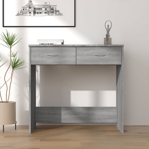 vidaXL, vidaXL Schreibtisch Grau Sonoma 80x40x75 cm Holzwerkstoff