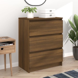 vidaXL, vidaXL Sideboard Braun Eichen-Optik 60x35x76 cm Holzwerkstoff