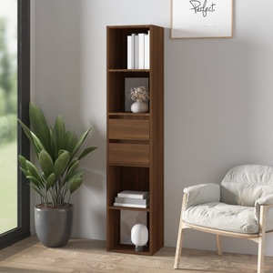 vidaXL, vidaXL Bücherregal Braun Eichen-Optik 36x30x171 cm Holzwerkstoff, vidaXL Bücherregal Braun Eichen-Optik 36x30x171 cm Holzwerkstoff