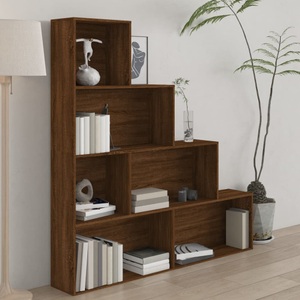 vidaXL, vidaXL Bücherregal Braun Eichen-Optik 155x24x160 cm