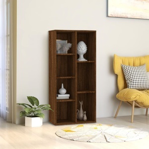 vidaXL, vidaXL Bücherregal Braun Eichen-Optik 50x25x106 cm