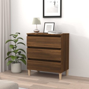 vidaXL, vidaXL Sideboard Braun Eiche-Optik 60x35x69 cm Holzwerkstoff