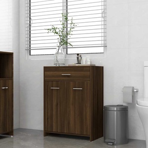 vidaXL, vidaXL Badezimmerschrank Braun Eichen-Optik 60x33x80 cm Holzwerkstoff, vidaXL Badezimmerschrank Braun Eichen-Optik 60x33x80 cm Holzwerkstoff