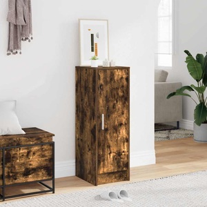 vidaXL, vidaXL Schuhregal Räuchereiche 32x35x92 cm Holzwerkstoff