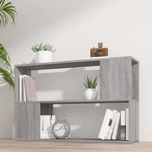 vidaXL, vidaXL Bücherregal Grau Sonoma 100x24x63 cm Holzwerkstoff