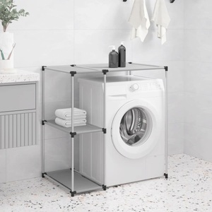 vidaXL, vidaXL Waschmaschinenregal Grau 87x55x90,5 cm Eisen, vidaXL Waschmaschinenregal Grau 87x55x90,5 cm Eisen