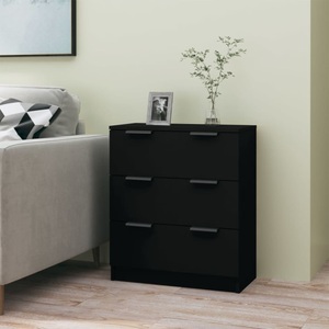 vidaXL, vidaXL Sideboard Schwarz 60x30x70 cm Holzwerkstoff