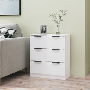 vidaXL, vidaXL Sideboard Hochglanz-Weiß 60x30x70 cm Holzwerkstoff