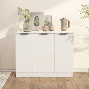 vidaXL, vidaXL Sideboard Weiß 90,5x30x70 cm Holzwerkstoff