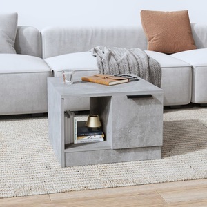 vidaXL, vidaXL Couchtisch Betongrau 50x50x36 cm Holzwerkstoff