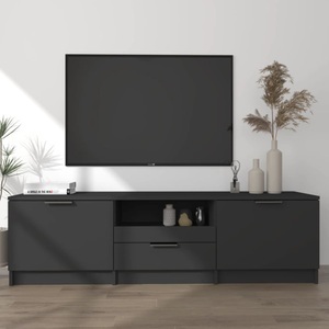 vidaXL, vidaXL TV-Schrank Schwarz 140x35x40 cm Holzwerkstoff, 