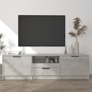 vidaXL, vidaXL TV-Schrank Betongrau 140x35x40 cm Holzwerkstoff, 