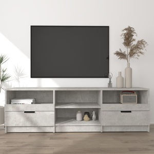 vidaXL, vidaXL TV-Schrank Betongrau 150x33,5x45 cm Holzwerkstoff, vidaXL TV-Schrank Betongrau 150x33,5x45 cm Holzwerkstoff