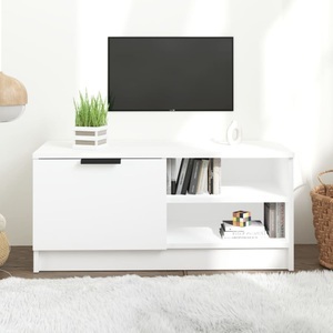 vidaXL, vidaXL TV-Schrank Weiß 80x35x36,5 cm Holzwerkstoff, vidaXL TV-Schrank Weiß 80x35x36,5 cm Holzwerkstoff