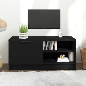 vidaXL, vidaXL TV-Schrank Schwarz 80x35x36,5 cm Holzwerkstoff, vidaXL TV-Schrank Schwarz 80x35x36,5 cm Holzwerkstoff