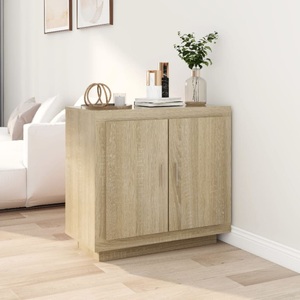vidaXL, vidaXL Sideboard Sonoma-Eiche 80x40x75 cm Holzwerkstoff