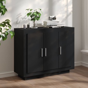 vidaXL, vidaXL Sideboard Schwarz 92x35x75 cm Holzwerkstoff