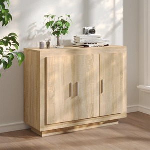 vidaXL, vidaXL Sideboard Sonoma-Eiche 92x35x75 cm Holzwerkstoff