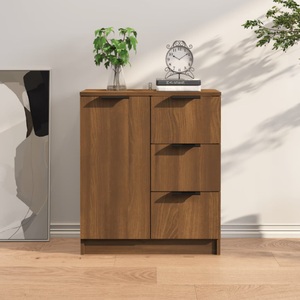 vidaXL, vidaXL Sideboard Braun Eichen-Optik 60x30x70 cm Holzwerkstoff, vidaXL Sideboard Braun Eichen-Optik 60x30x70 cm Holzwerkstoff