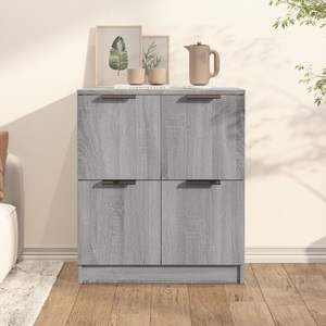 vidaXL, vidaXL Sideboard Grau Sonoma 60x30x70 cm Holzwerkstoff