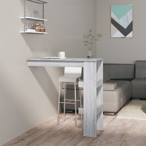 vidaXL, vidaXL Wand-Bartisch Grau Sonoma 102x45x103,5 cm Holzwerkstoff, vidaXL Wand-Bartisch Grau Sonoma 102x45x103,5 cm Holzwerkstoff