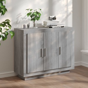 vidaXL, vidaXL Sideboard Grau Sonoma 92x35x75 cm Holzwerkstoff