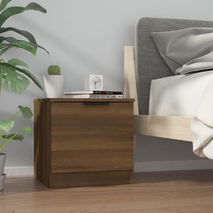 vidaXL, vidaXL Nachttisch Braun Eiche 40x39x40 cm, vidaXL Nachttisch Braun Eiche 40x39x40 cm