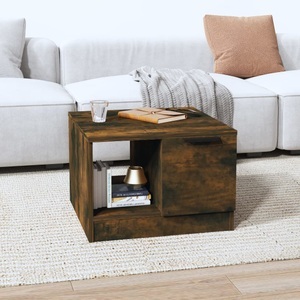 vidaXL, vidaXL Couchtisch Räuchereiche 50x50x36 cm Holzwerkstoff