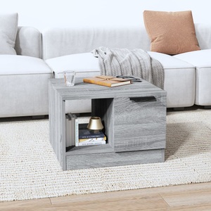 vidaXL, vidaXL Couchtisch Grau Sonoma 50x50x36 cm Holzwerkstoff