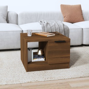 vidaXL, vidaXL Couchtisch Braun Eichen-Optik 50x50x36 cm Holzwerkstoff