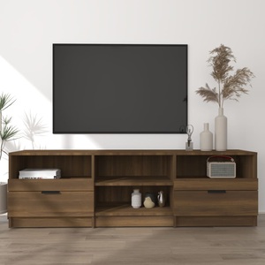 vidaXL, vidaXL TV-Schrank Braun Eichen-Optik 150x33,5x45 cm Holzwerkstoff, vidaXL TV-Schrank Braun Eichen-Optik 150x33,5x45 cm Holzwerkstoff